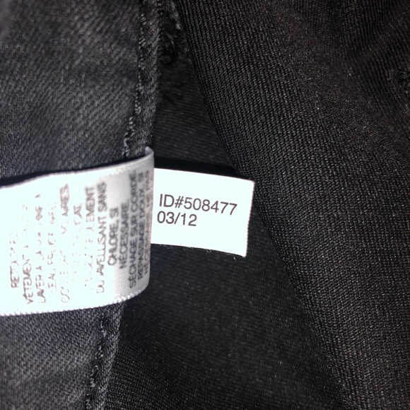 Express Size 6 Black Metallic Low Rise Jeans / Legging / Jeggings, Stella - Picture 5 of 12